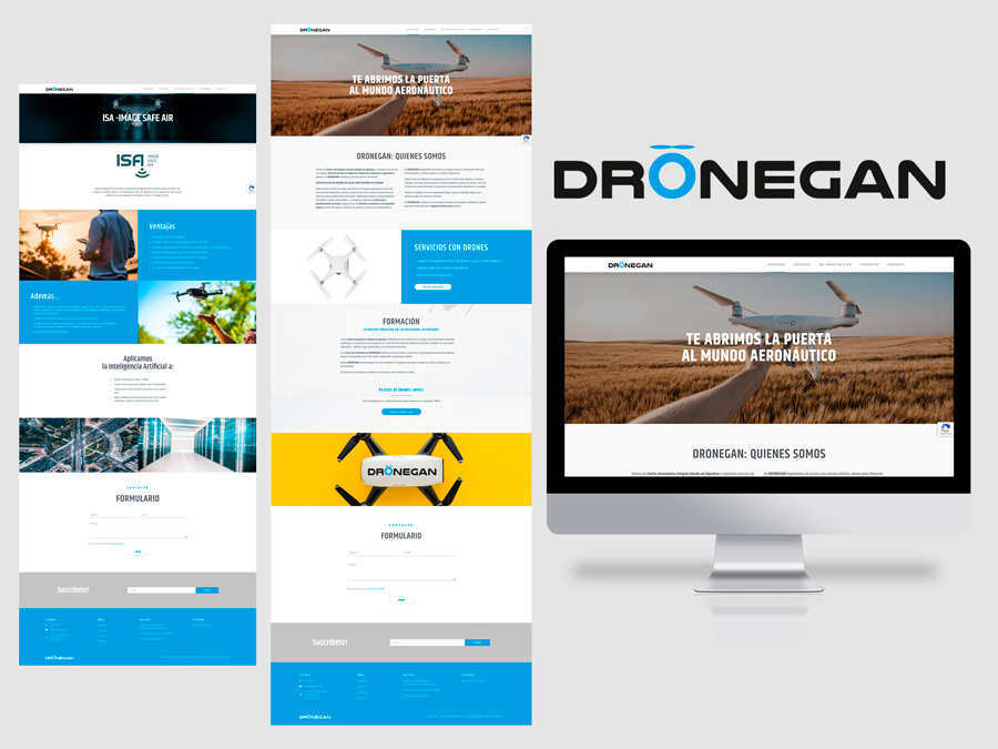 Desarrollo web corporativo - Dronegan - Factor Ideas