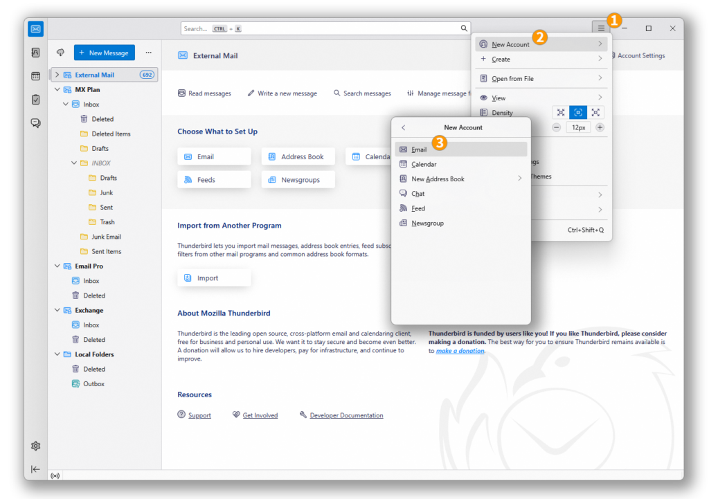 thunderbird configuración - Factorideas